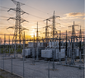 Transmission towers and substation equipment