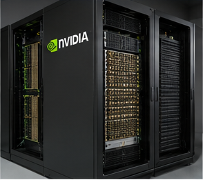 AI server rack with power delivery hardware